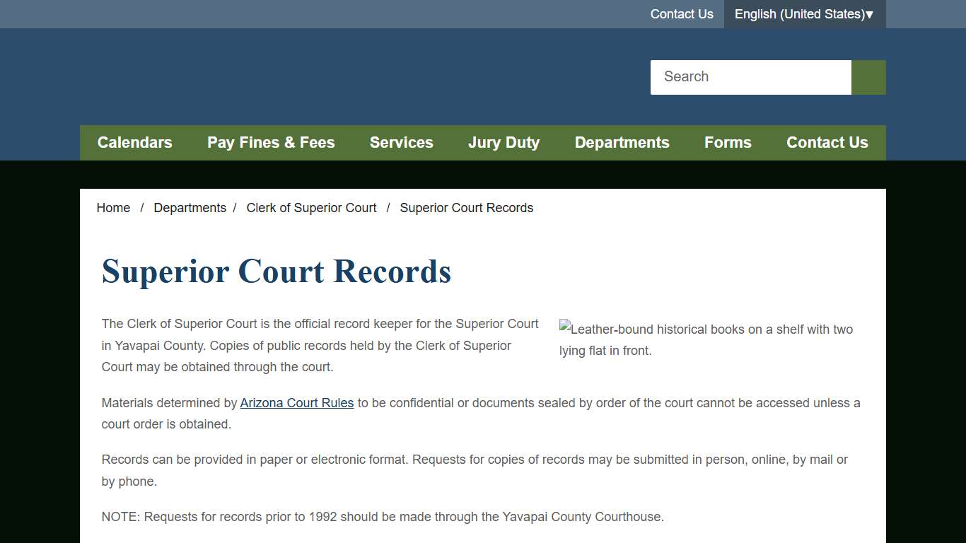 Superior Court Records - Yavapai County Government